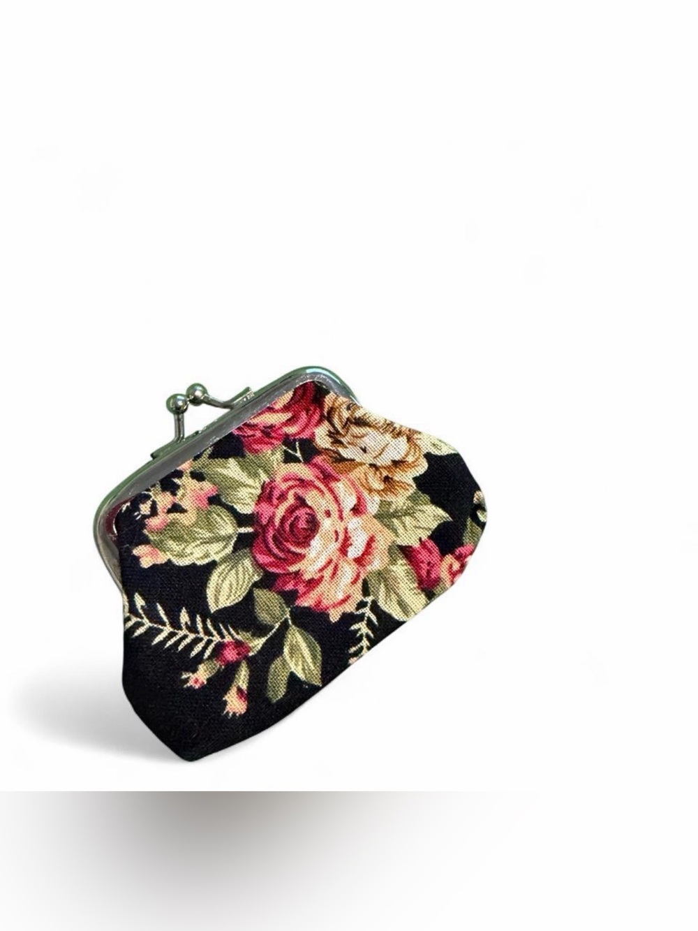 Floral print change pouch